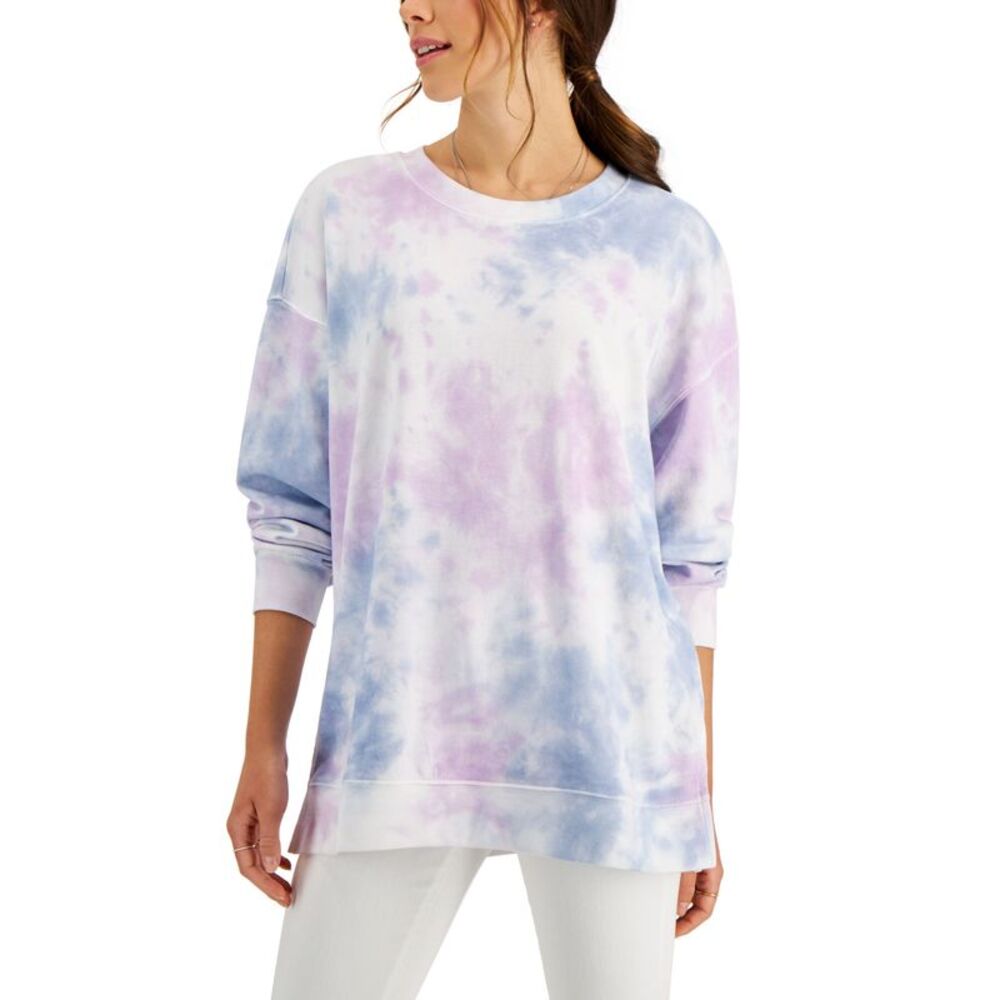 Style & Co Tie Dye Oversized Sweatshirt